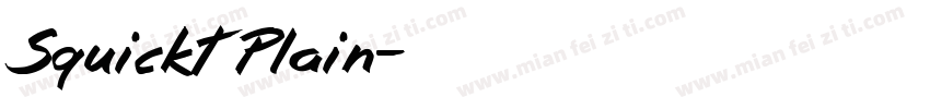 Squickt Plain字体转换